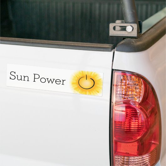 Sun-Power für EVs Autoaufkleber (Auf Lkw)