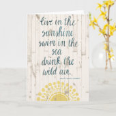 Sun Quote IV Karte (Gelbe Blume)