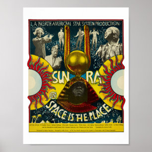 Sun Ra Space ist der Ort Jazz Vintage  Poster