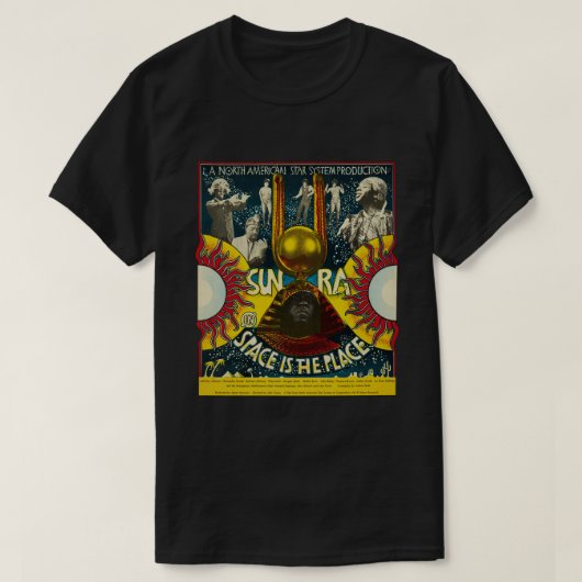 Sun Ra Space ist der Ort T-Shirt (Design vorne)