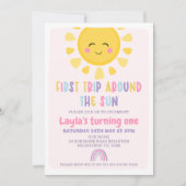 Sun Rainbow Erster Ausflug rund um die Sonne 1. Ge Einladung (Vorderseite)