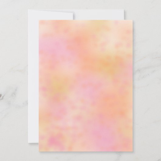 Sun | Rainbow Sunshine Baby Show Bingo Einladung (Rückseite)