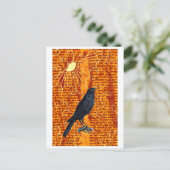 Sun Raven Postkarte (Stehend Vorderseite)