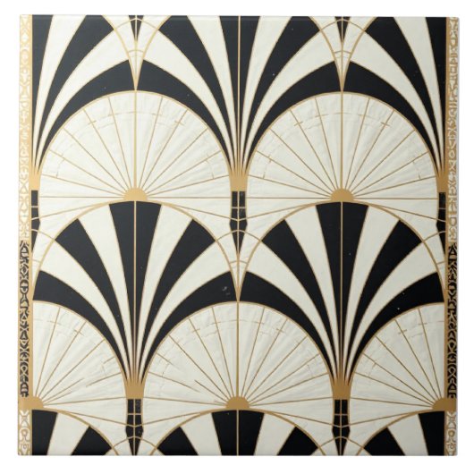 Sun Ray Silhouette Fliese (Vorderseite)