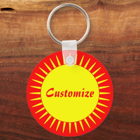 Sun Ray Template - 2 Schlüsselanhänger (Vorderseite)