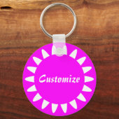 Sun Ray Template - 3 - Magenta - 1 Schlüsselanhänger (Vorderseite)