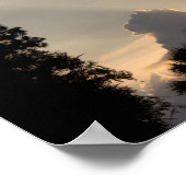 Sun Rays at Sunset - Sky Foto Poster (Ecke)