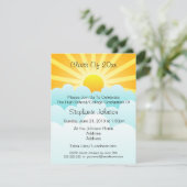 Sun Rays Clouds Celebration Graduation Party Einladung (Stehend Vorderseite)