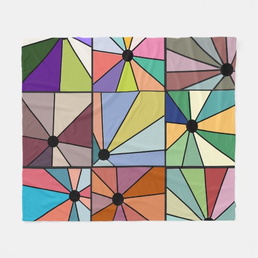 Sun Rays Fleecedecke (Vorderseite (Horizontal))