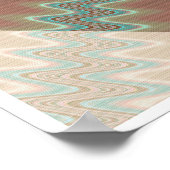 Sun Rays Fraktal Design Poster (Ecke)