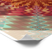 Sun Rays Fraktal Design Poster (Ecke)