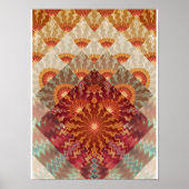Sun Rays Fraktal Design Poster (Vorne)