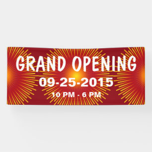 Sun Rays gelbe rote orange Steigungen Banner