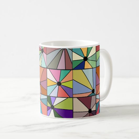 Sun Rays Kaffeetasse (VorderseiteRechts)