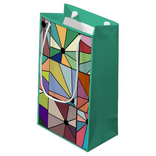 Sun Rays Kleine Geschenktüte (Rückseite Schrägansicht)