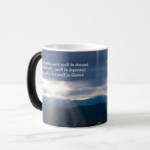 Sun Rays Lakeshore Sturmwolken Blick auf die Tasse (Vorderseite Links)