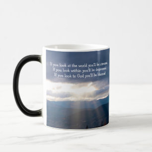 Sun Rays Lakeshore Sturmwolken Blick auf die Tasse