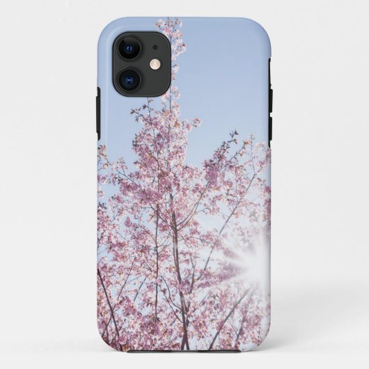sun rays pass through pink flowers of a wow tree Case-Mate iPhone hülle (Rückseite)