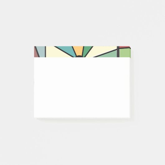 Sun Rays Post-it Klebezettel (Vorderseite)