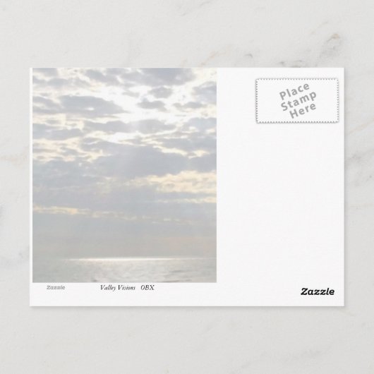 Sun Rays Postkarte (Rückseite)