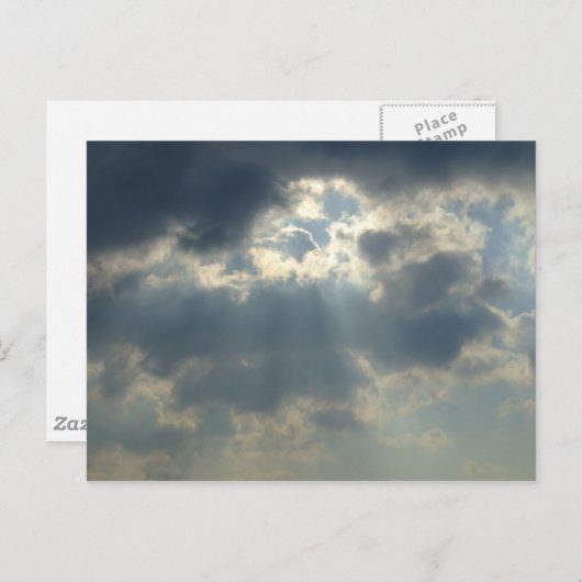 Sun Rays Postkarte (Vorne/Hinten)