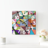 Sun Rays Quadratische Wanduhr (Zuhause)