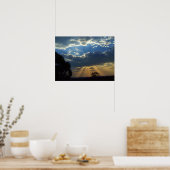 Sun Rays Spirituelle Skies : Victoria Australia Po Poster (Küche)