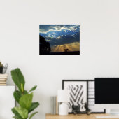 Sun Rays Spirituelle Skies : Victoria Australia Po Poster (Heimbüro)