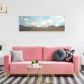 Sun Rays und Blue Clouds Sky Panorama Landschaft Leinwanddruck (Insitu (Wohnzimmer))
