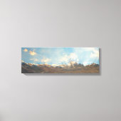 Sun Rays und Blue Clouds Sky Panorama Landschaft Leinwanddruck (Vorderseite)
