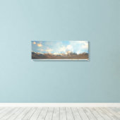 Sun Rays und Blue Clouds Sky Panorama Landschaft Leinwanddruck (Insitu (Holzboden))