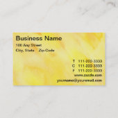 Sun Rays Visitenkarte (Rückseite)