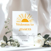 Sun Retirement party Welcome Poster