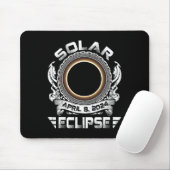 Sun Retro Solar Eclipse 2024 Totality 8. April Män Mousepad (Mit Mouse)