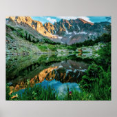 Sun Ridge Lake Reflection // Wilde Blume Poster (Vorne)