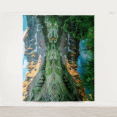 Sun Ridge Lake Reflection // Wilde Blume Wandteppich (Vorderseite)