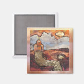 Sun Rise Church by Sheri Kerr Magnet (Vorderseite/Rückseite)