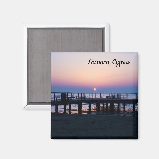 Sun Rise Pier Magnet (Vorderseite/Rückseite)