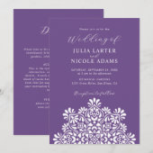 Sun Rising Boho Rustic Floral Mandala Wedding Einladung (Vorne/Hinten)