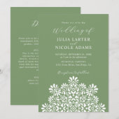 Sun Rising Boho Rustic Floral Mandala Wedding Einladung (Vorne/Hinten)