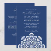 Sun Rising Boho Rustic Floral Mandala Wedding Einladung (Vorne/Hinten)