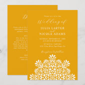 Sun Rising Boho Rustic Floral Mandala Wedding Einladung (Vorne/Hinten)