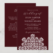 Sun Rising Boho Rustic Floral Mandala Wedding Einladung (Vorne/Hinten)