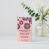 Sun Rosea mit Logo Business Card Visitenkarte (Stehend Vorderseite)
