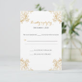 Sun-RSVP-Karte RSVP Karte (Stehend Vorderseite)