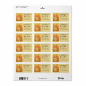 Sun-Rücksendeadresse Adressaufkleber (Vorne)