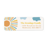 Sun Rücksendeadressen-Aufkleber (Vorne)