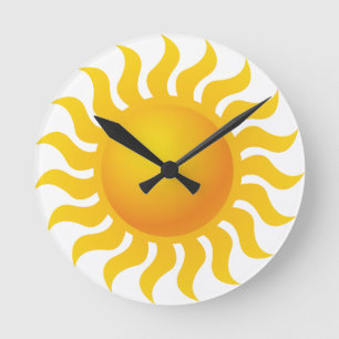 Sun Runde Wanduhr
