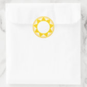 Sun Runder Aufkleber (Tasche)
