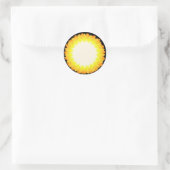 Sun Runder Aufkleber (Tasche)